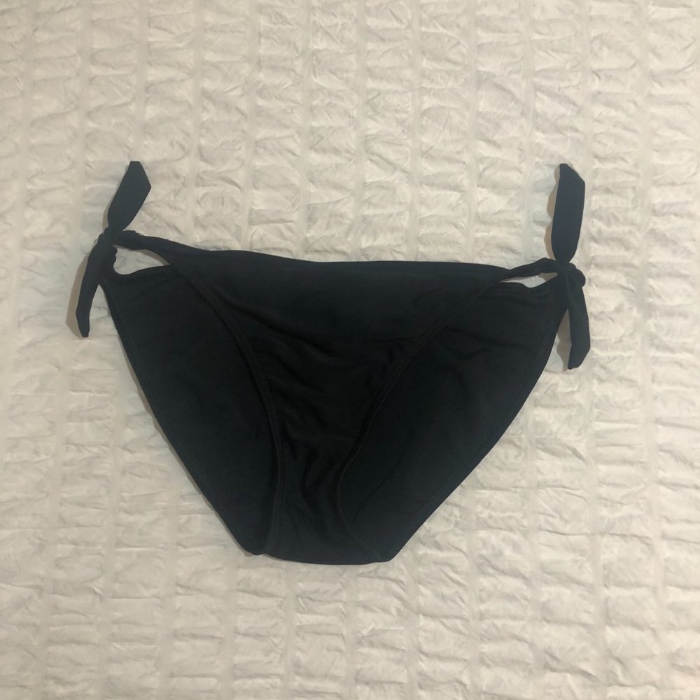 Seafolly Black Bikini Bottom - Size 12 (Australian)